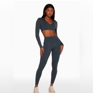Set active luxform leggings with pockets ink blue